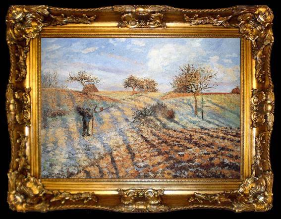 framed  Camille Pissarro Hoar frost, ta009-2